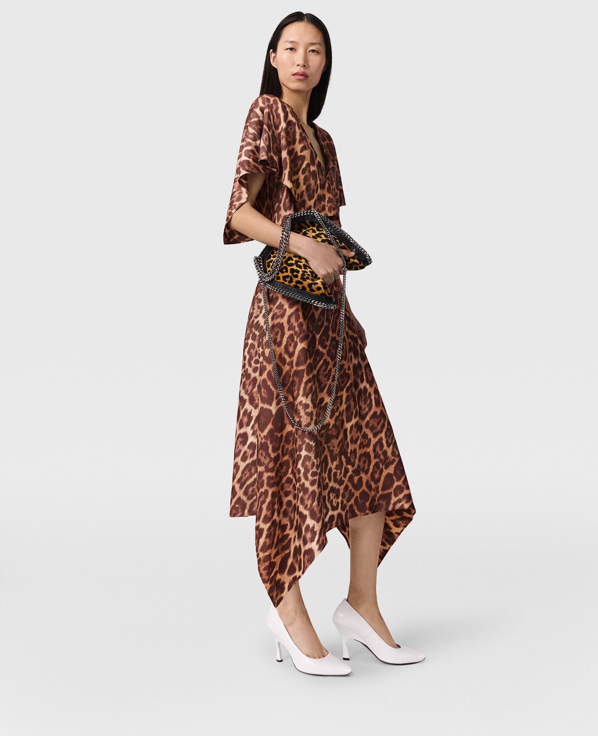 Leopard Shawl Maxi Dress - 4
