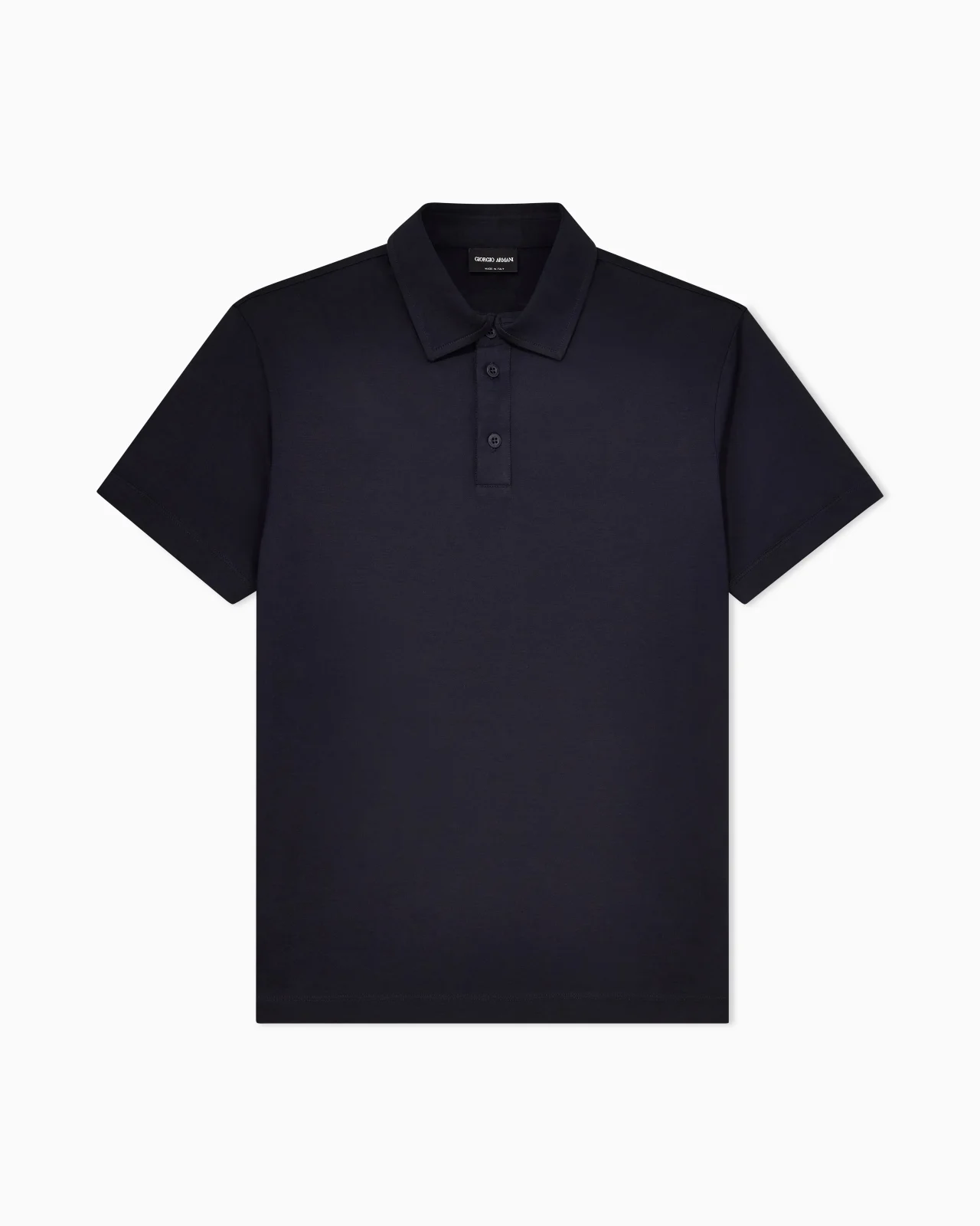 Silk and cotton-mélange jersey polo shirt - 1
