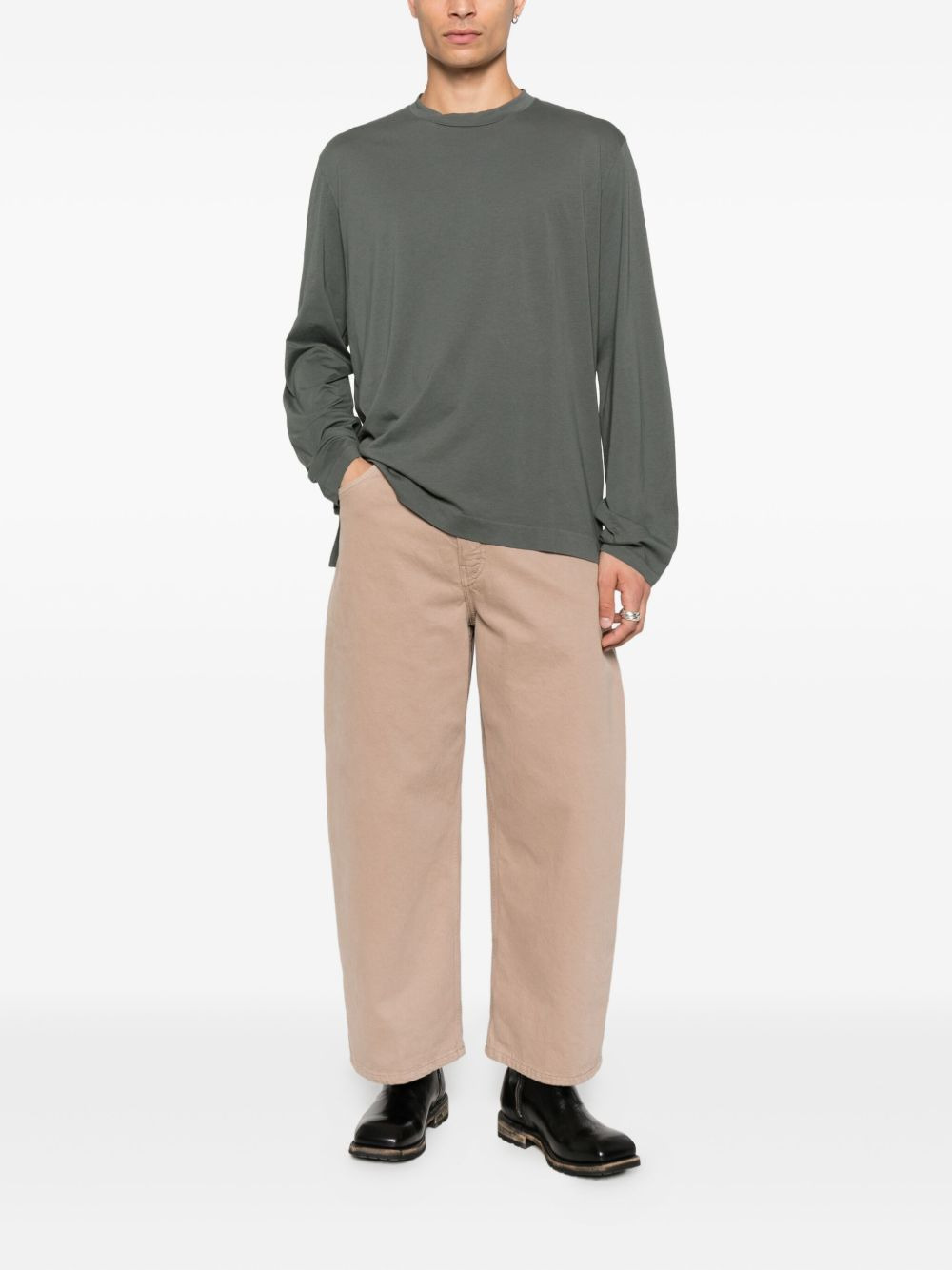 cotton long-sleeves T-shirt - 2