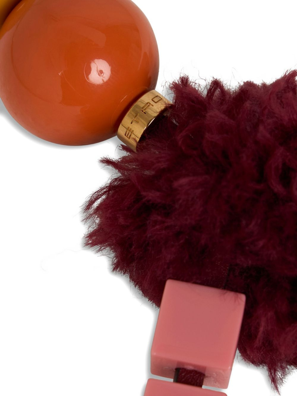 Little Man beaded-pompom charm - 2
