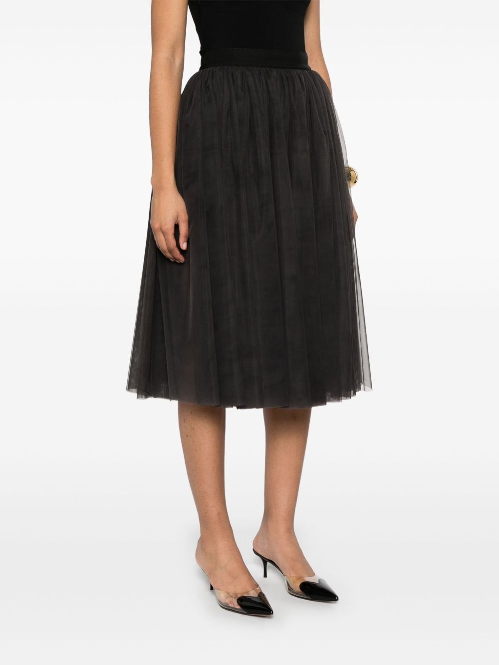 tulle midi skirt - 3
