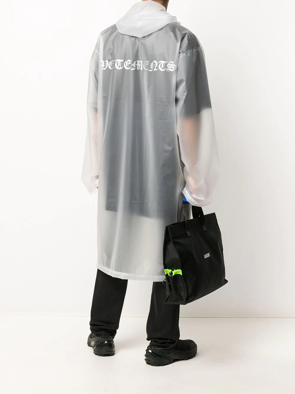 transparent hooded raincoat  - 2