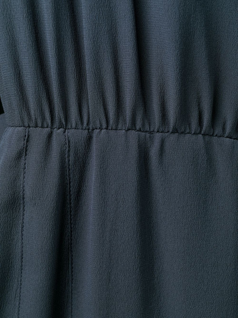 side button fastening belted dress 8