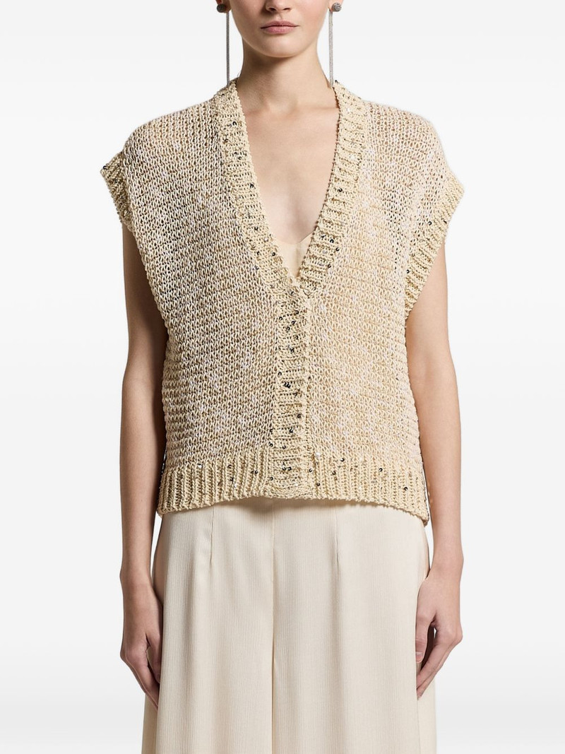 sequin-embellished cardigan 1