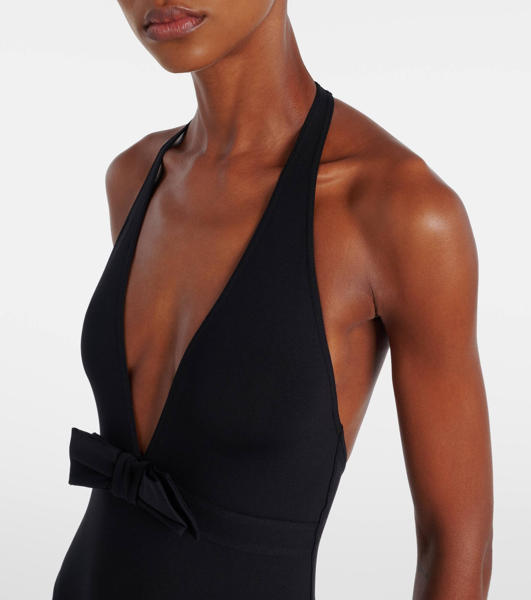 Couture bow-detail swimsuit - 4
