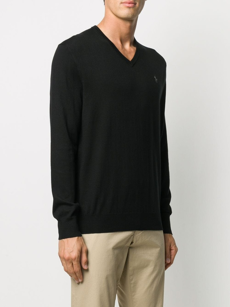 logo embroidered cotton jumper 3
