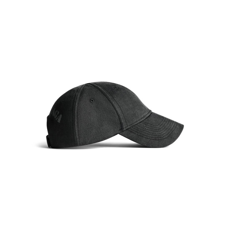 Stencil Type Cap in Black/grey 4