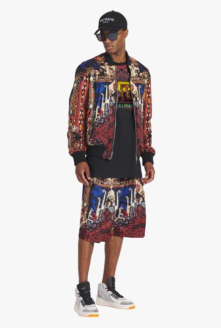 Reversible multicolor nylon bomber jacket - 2