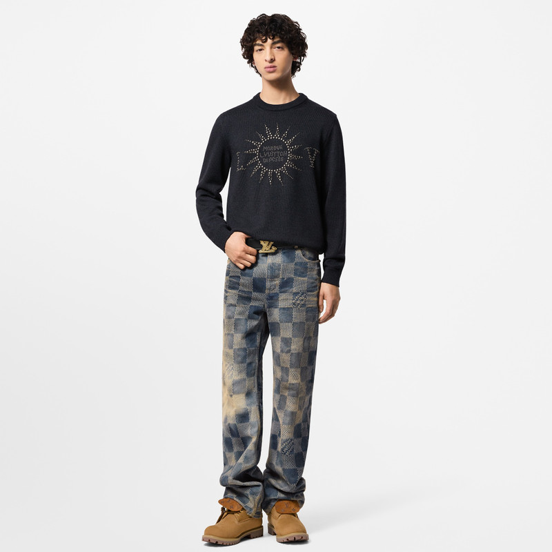 Louis Vuitton Embellished Long-Sleeved Merino Wool Crewneck outlook