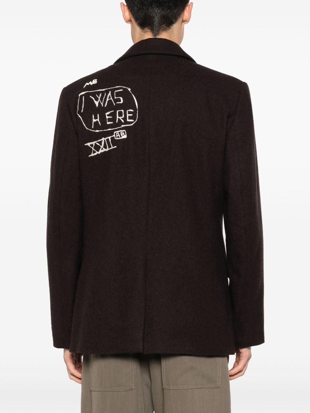 Verneuil embroidered-motif blazer - 5