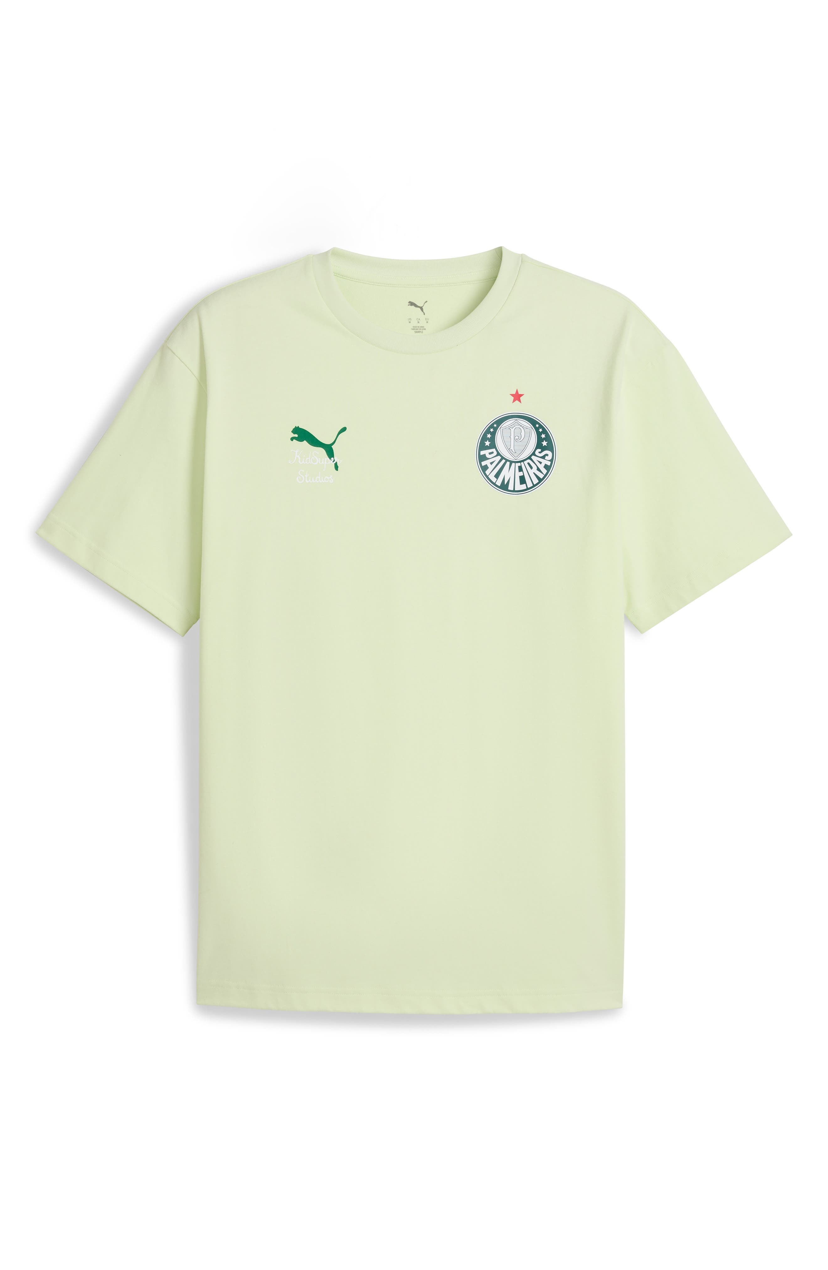PUMA x KidSuper SEP Cotton Graphic T-Shirt in Green Illusion-Vine at Nordstrom - 4