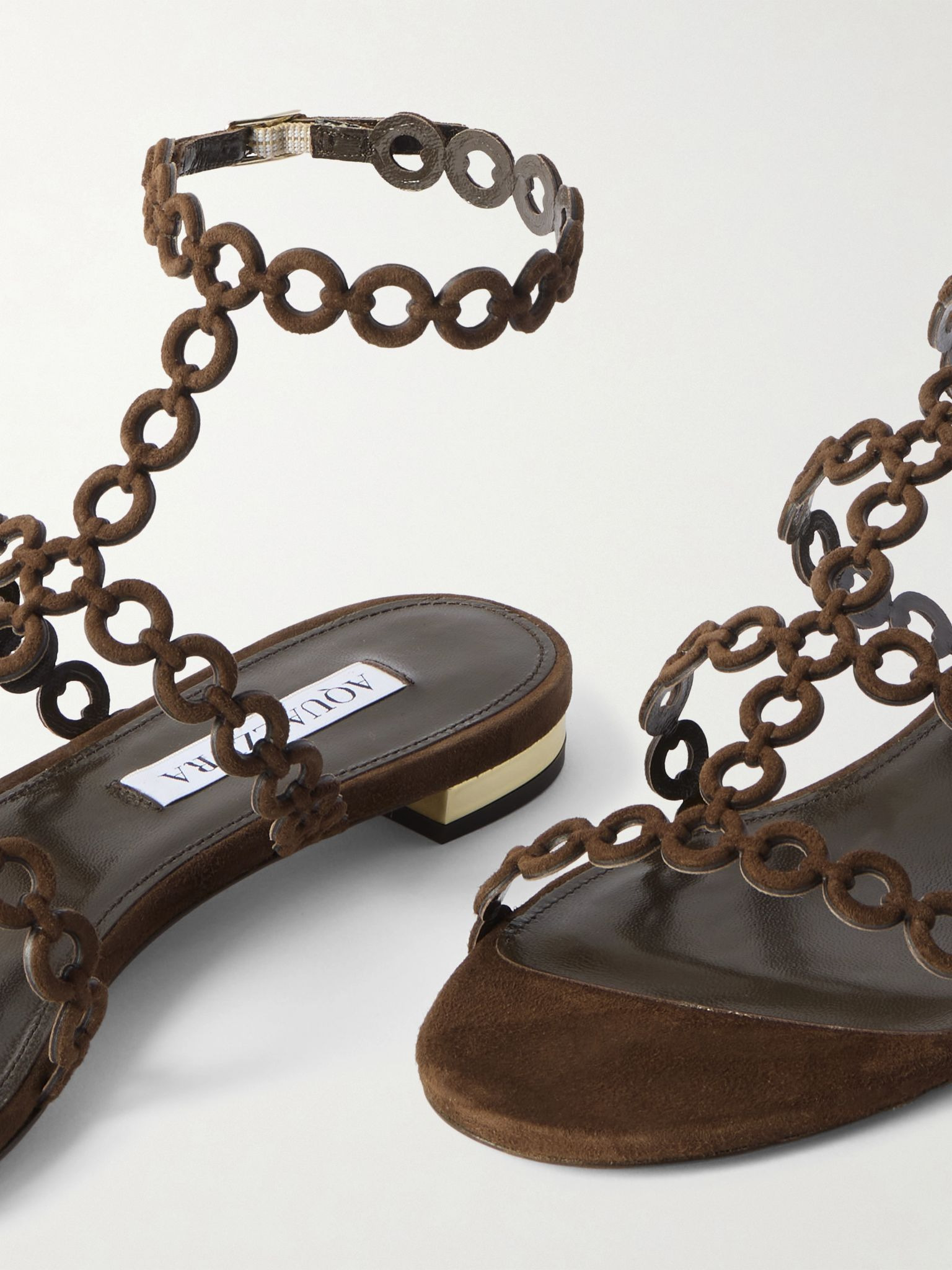 Infinity suede sandals Dark brown - 4