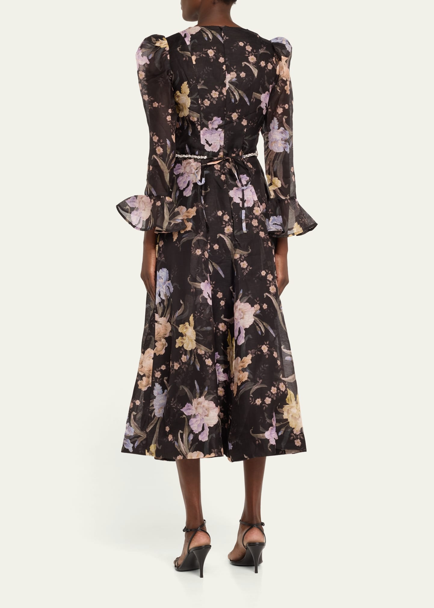 Eden Long-Sleeve Midi Dress - 3