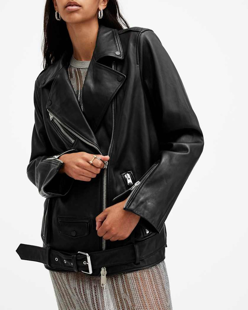 BILLIE OVERSIZED LEATHER BIKER JACKET 3