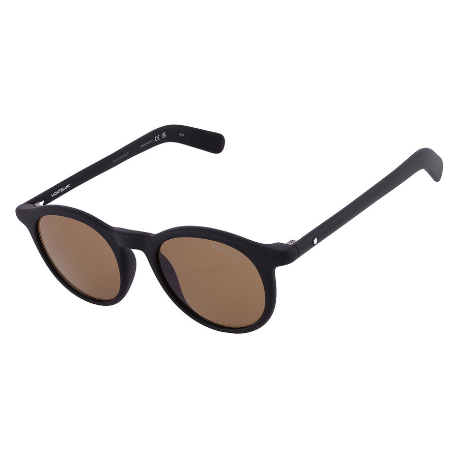 Montblanc Brown Oversized Men's Sunglasses MB0353S 006 49 - 3