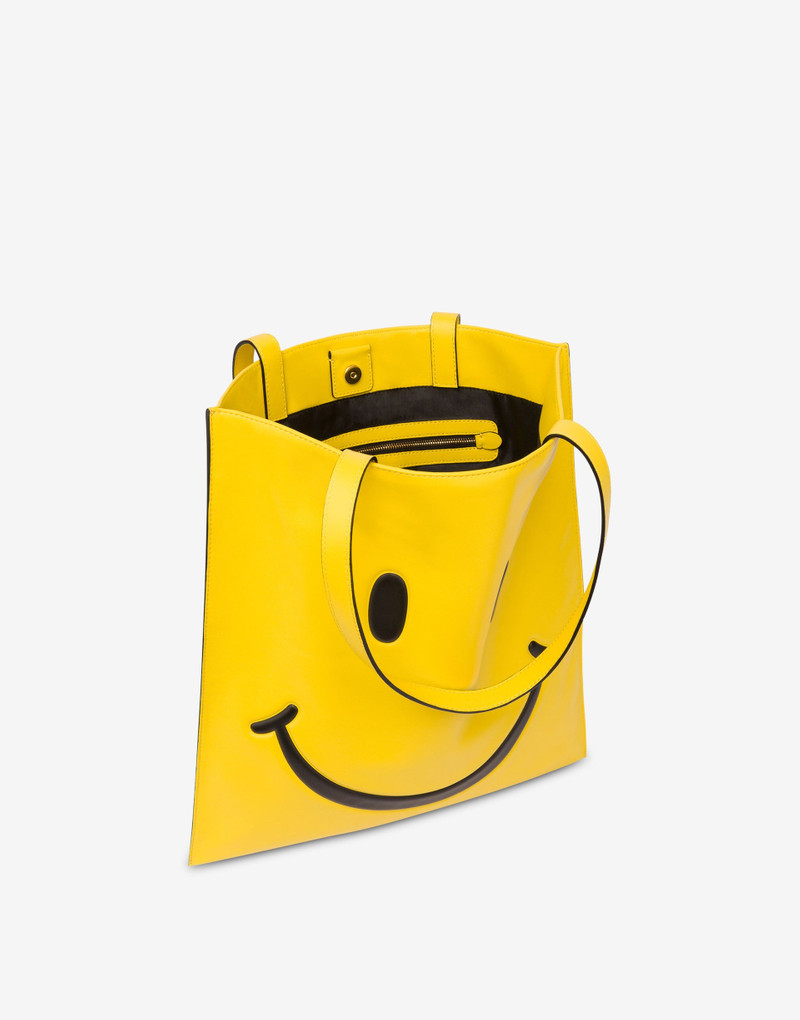 Moschino SHOPPER IN NAPPA SMILEY® outlook