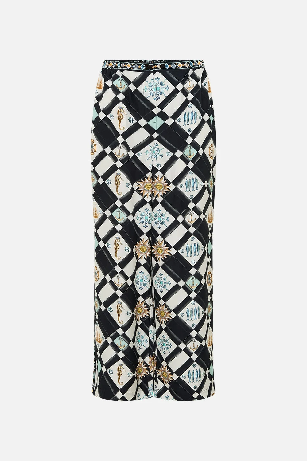 BUTTON FRONT LOUNGE PANT - 1