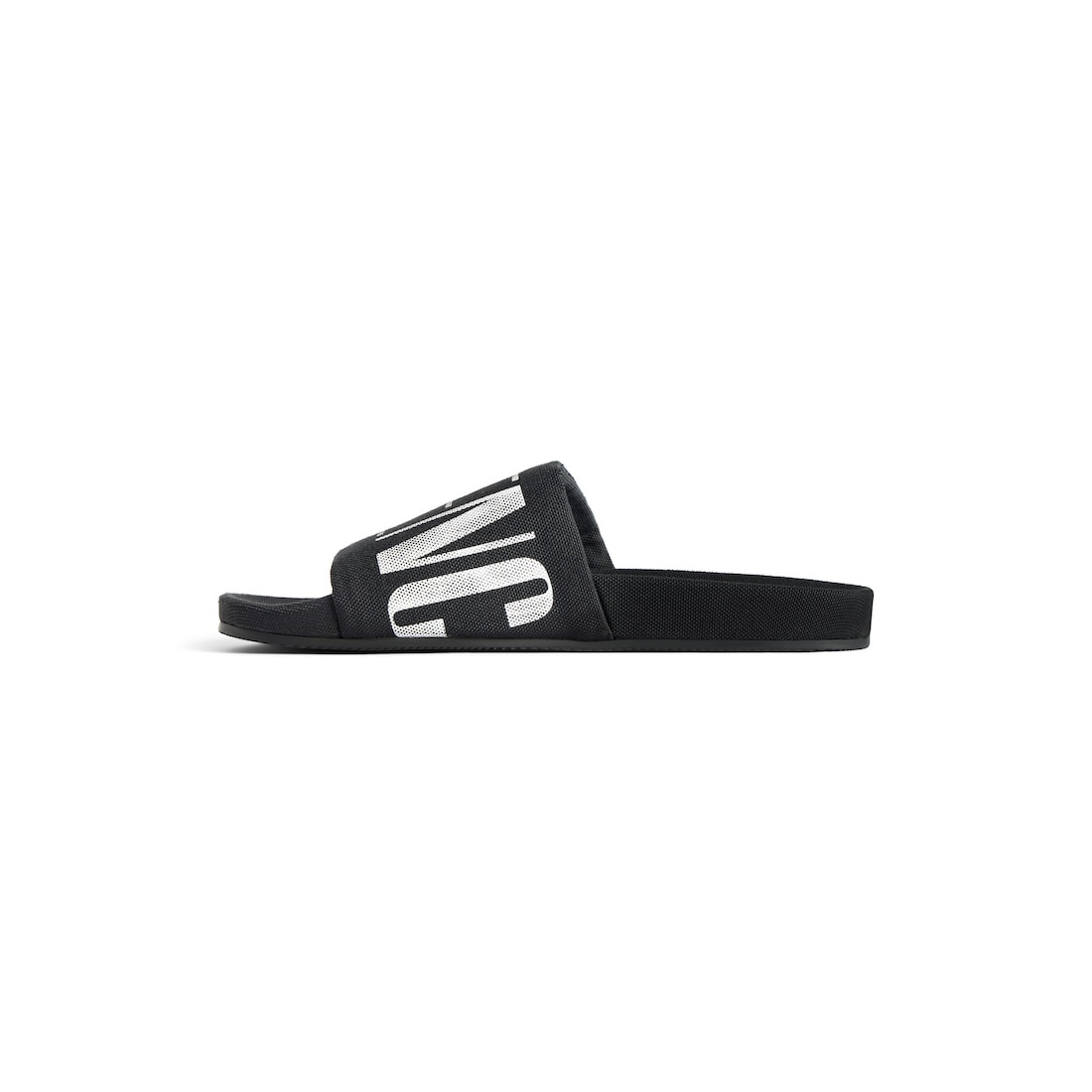 Men's Pool Slide Sandal in Black/white - 4