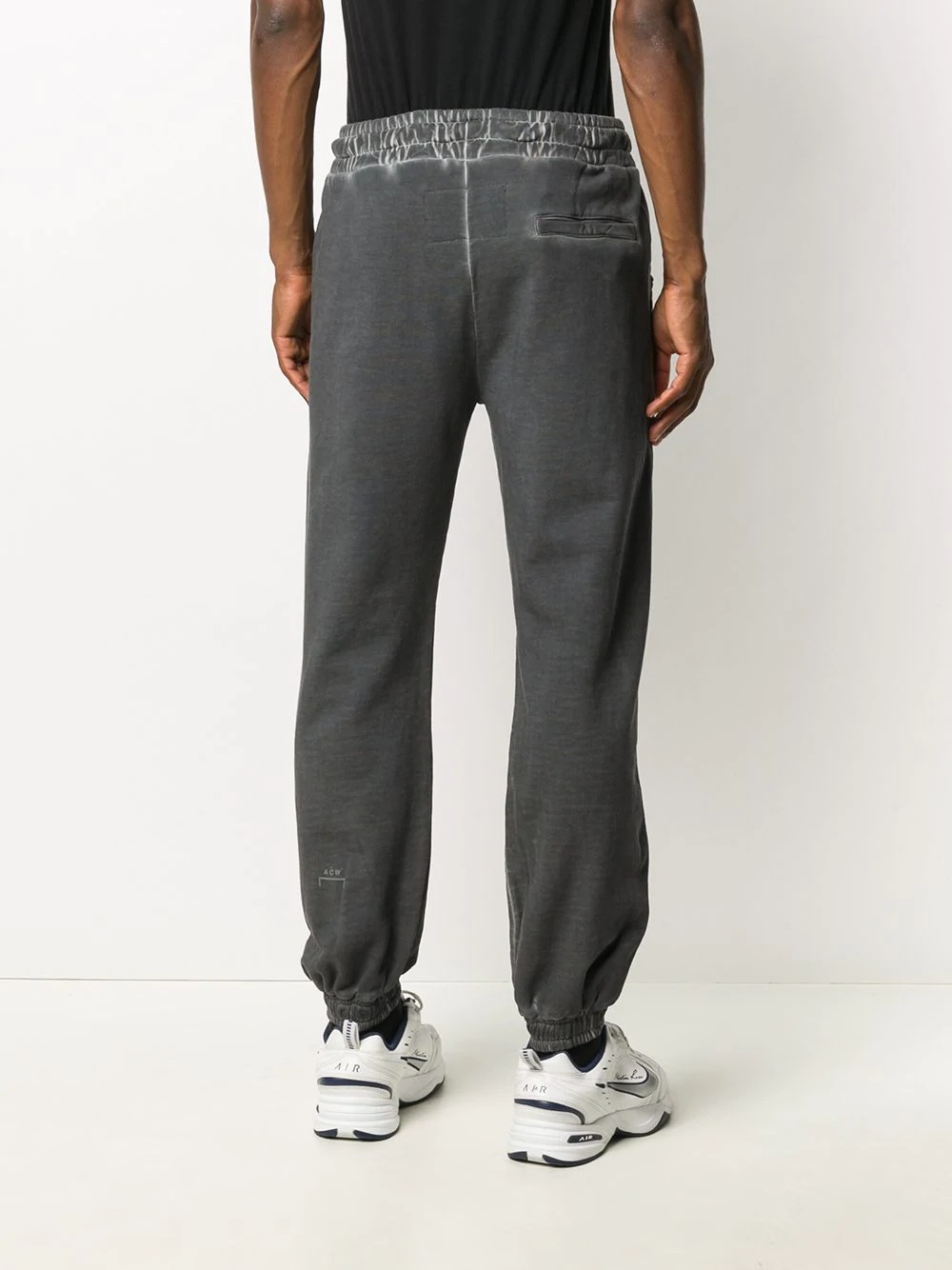 faded drawstring trousers - 4