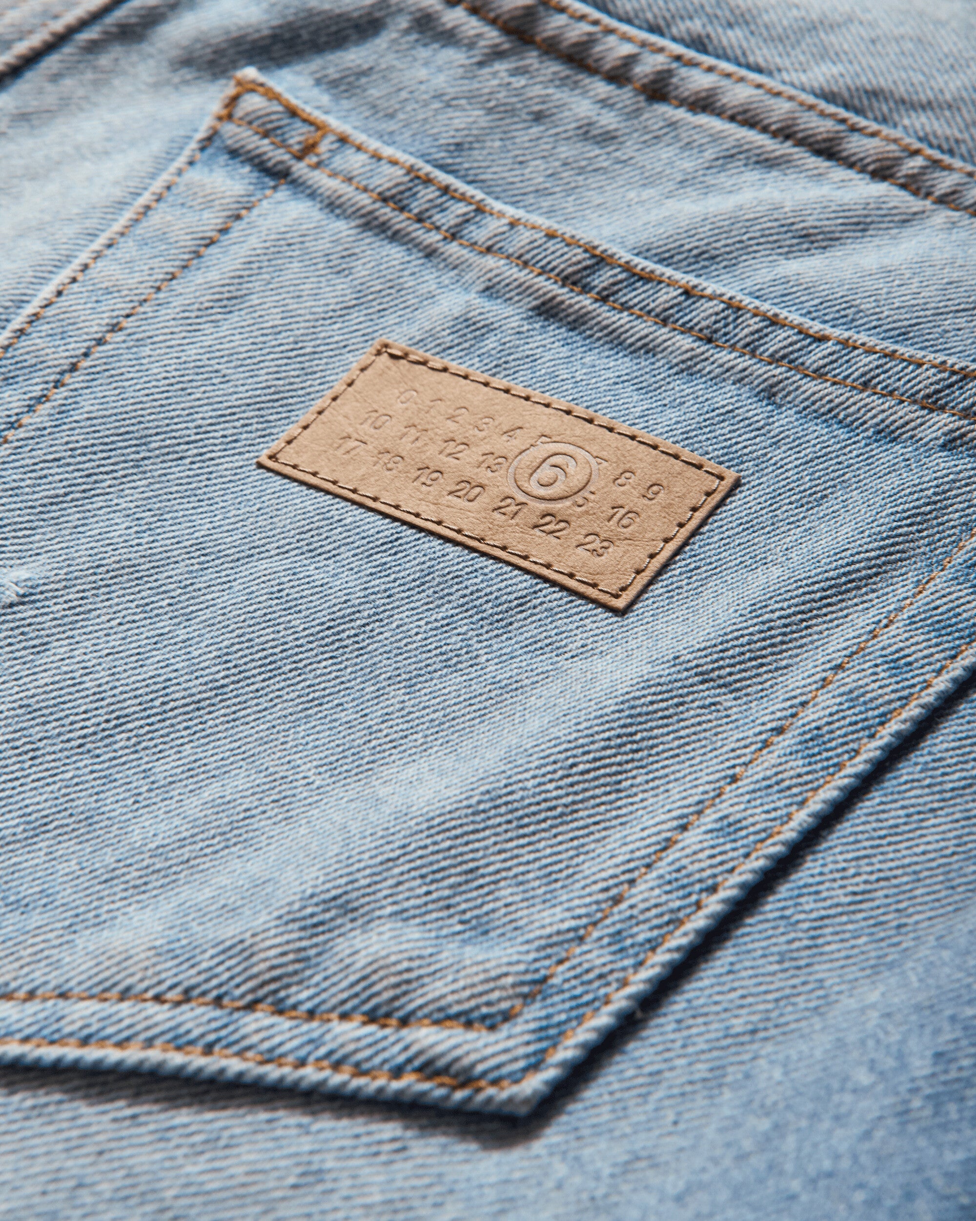 Women's Distressed Denim Skirt Blue - 3