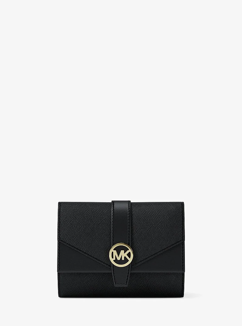 Greenwich Medium Saffiano Leather Trifold Wallet - 1
