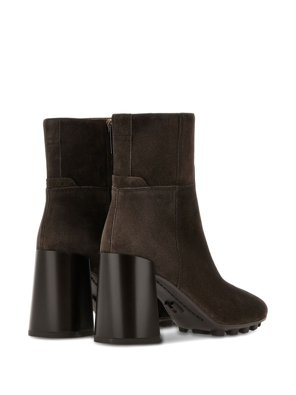 90mm suede side-zip boots - 3