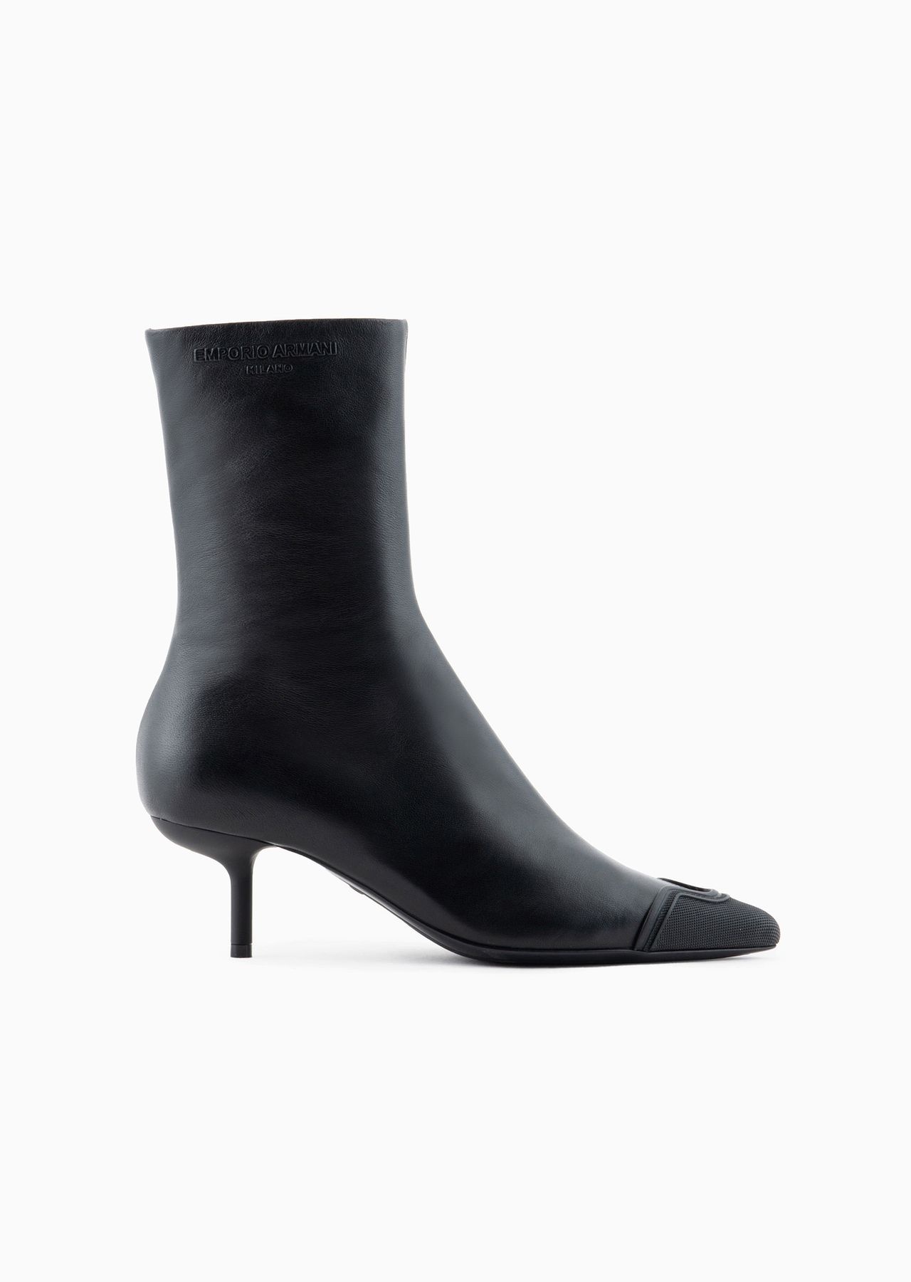 Nappa leather ankle boots with rubber toe and heel - 1