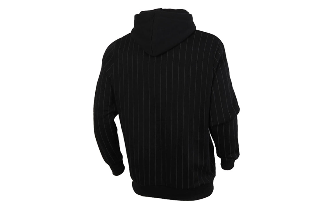 PUMA Pinstripe Aop Pullover Hoodie 'Black' 530179-01 - 2