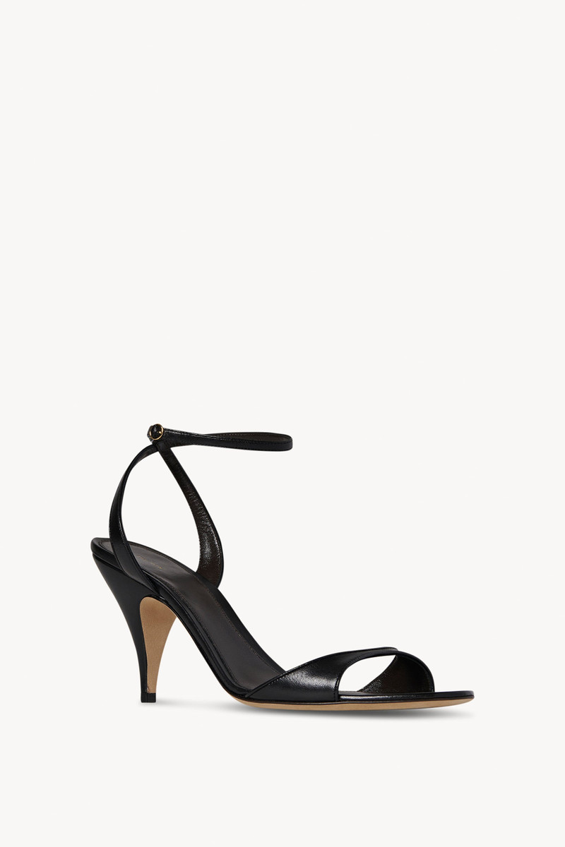 The Row Vika Ankle Strap Heel in Leather outlook