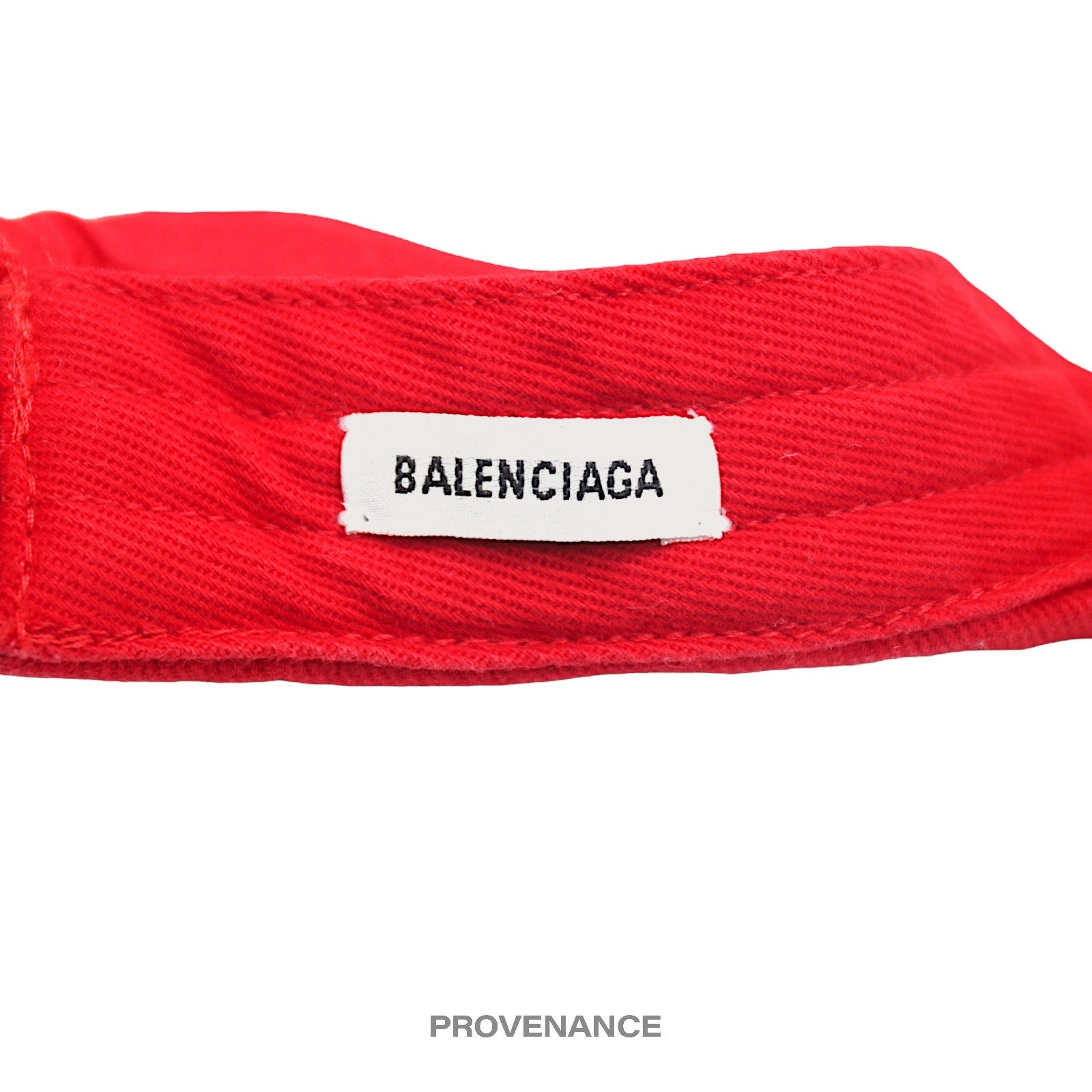 Balenciaga BB Embroidered Logo Cap - Red Black - 11