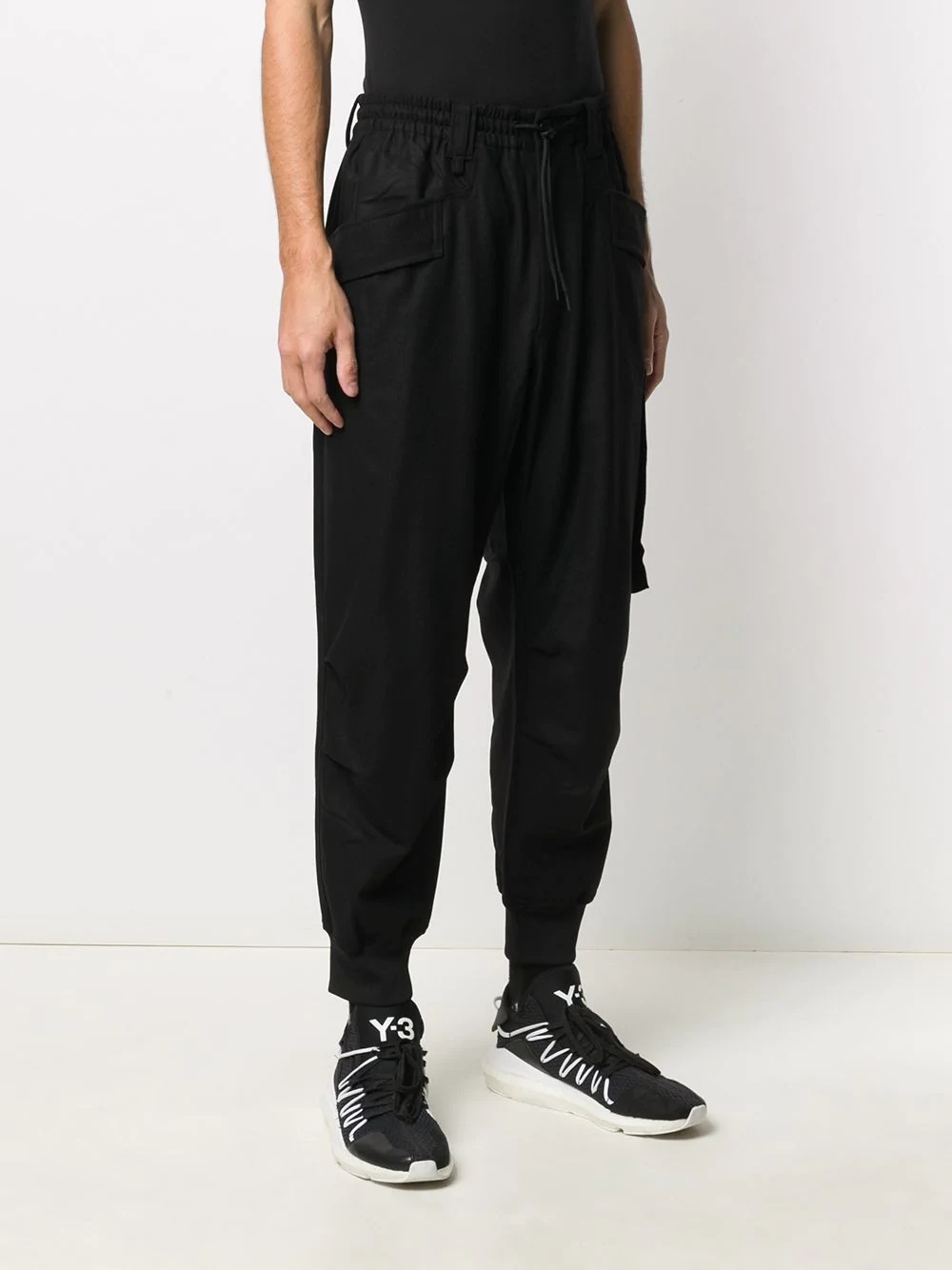 flannel cargo joggers - 3