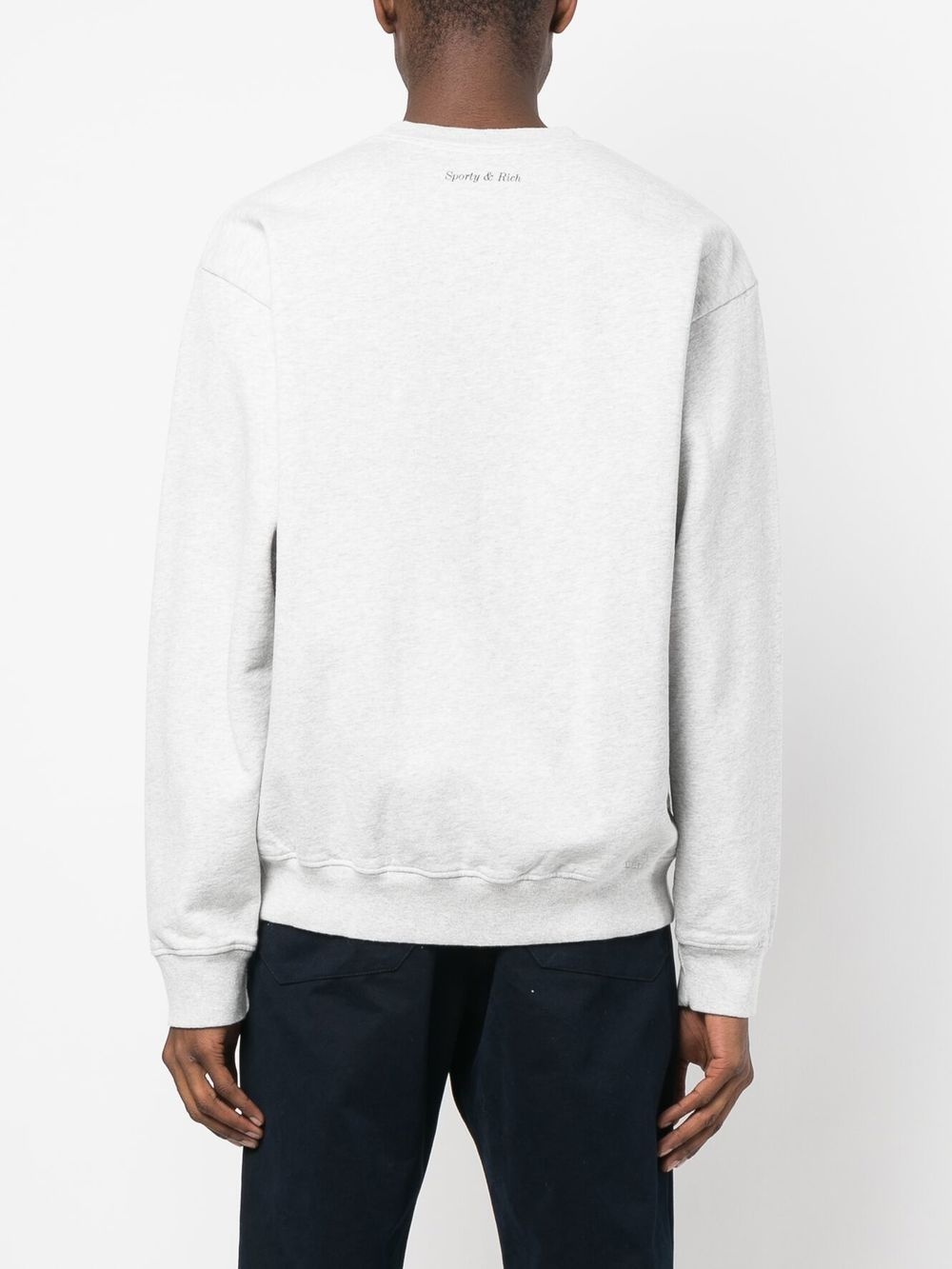 Wellness-print crew-neck sweatshirt - 4