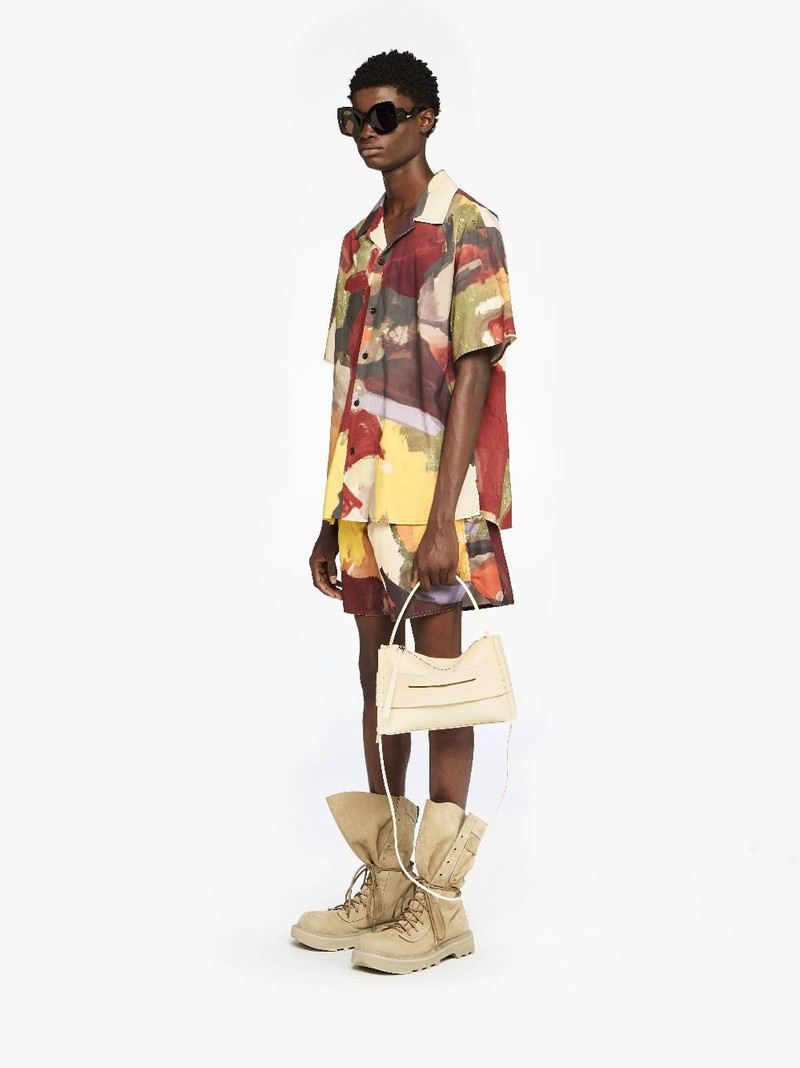 SHORT SLEEVE "ABSTRACT" PRINTED SHIRT 4