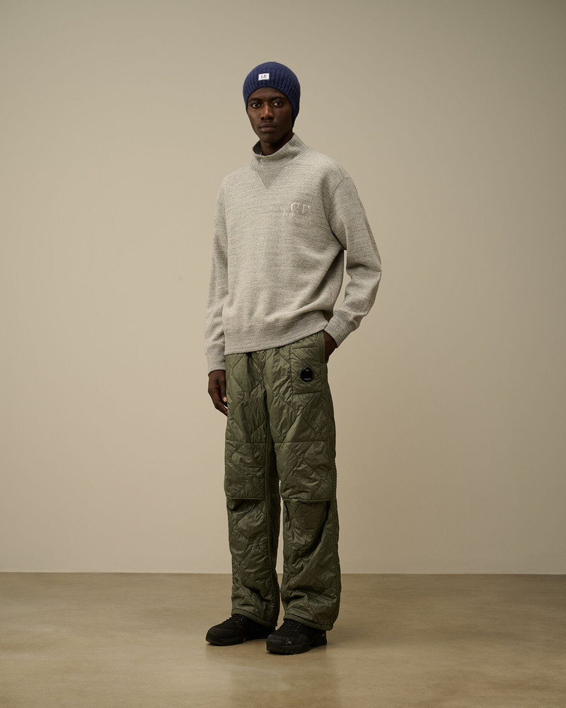 C.P. Company Diagonal Raised Fleece Mixed Quilted Sweatpants