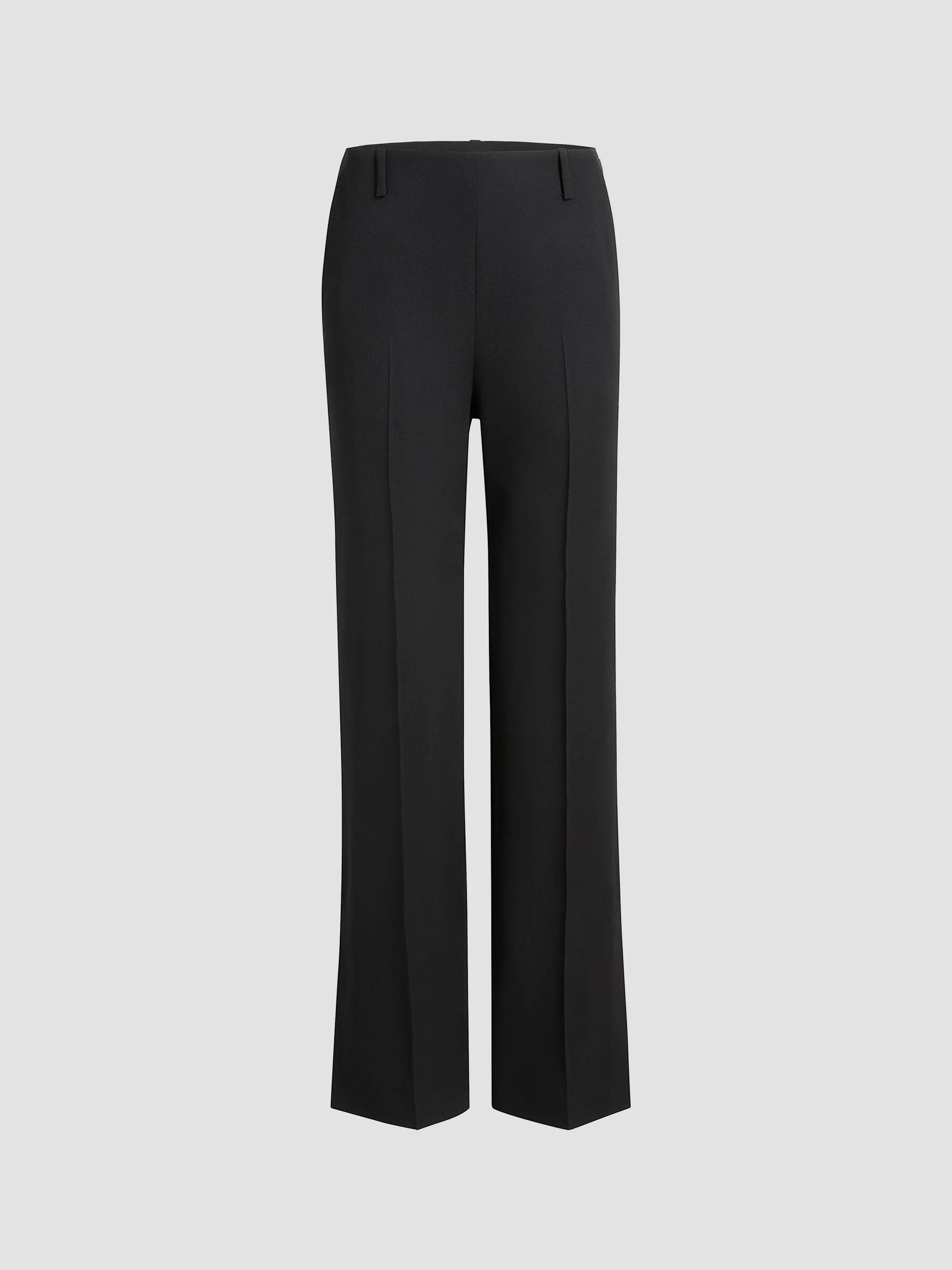 Women's Grenare Creased Wool Pants - Black - 1