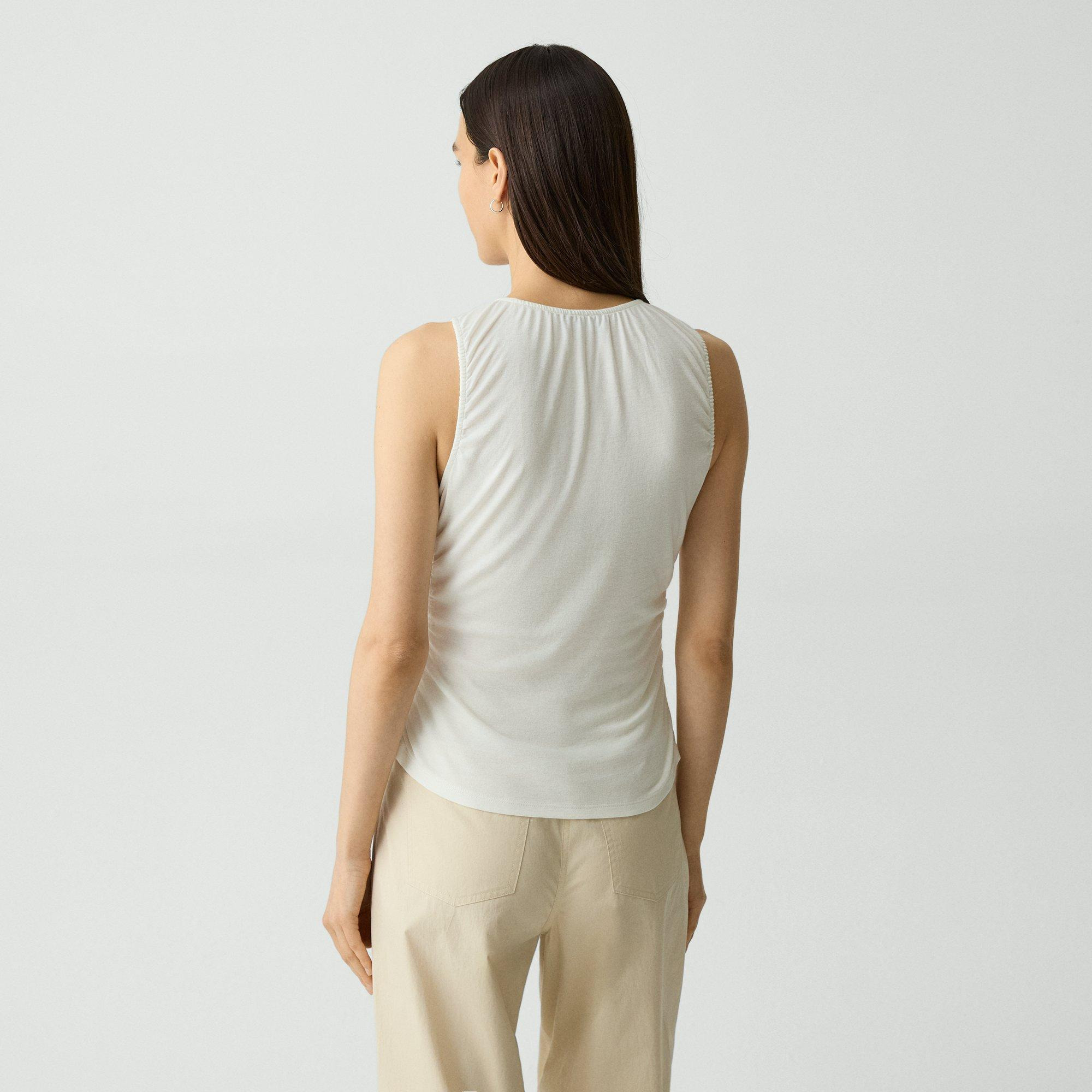 Shirred Top in Soft Rib - 4