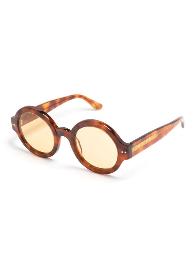 RETROSUPERFUTURE Nakagin Tower Blonde round-frame sunglasses outlook