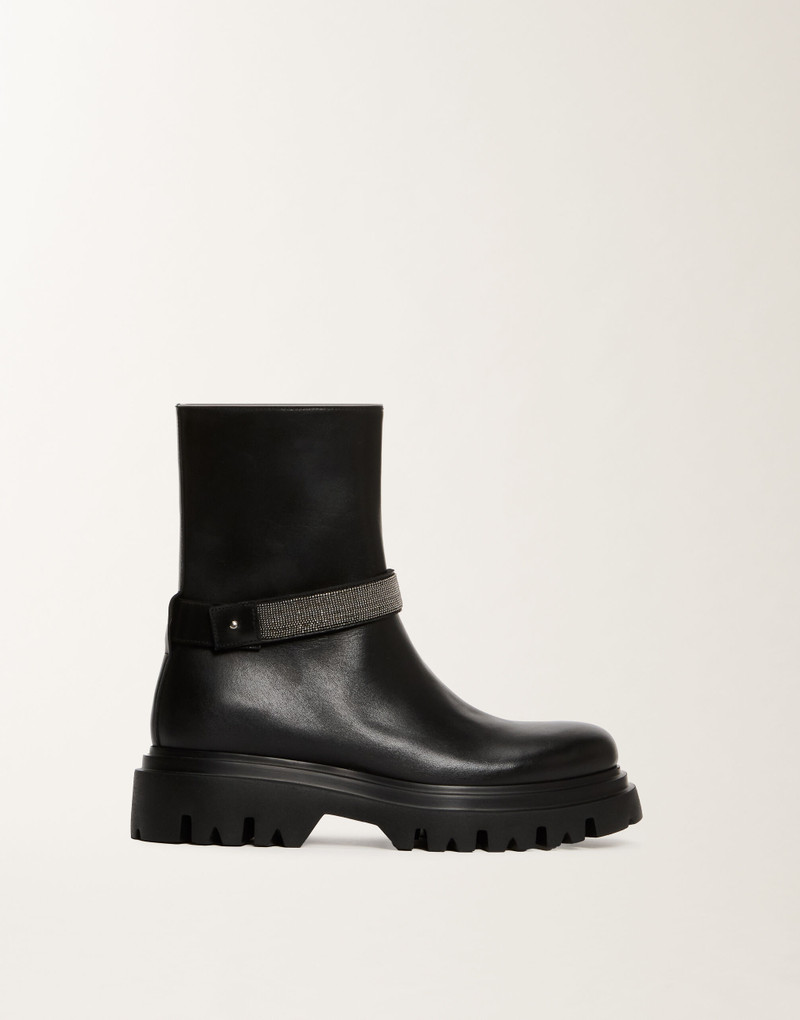 Biker boots in calf leather 1