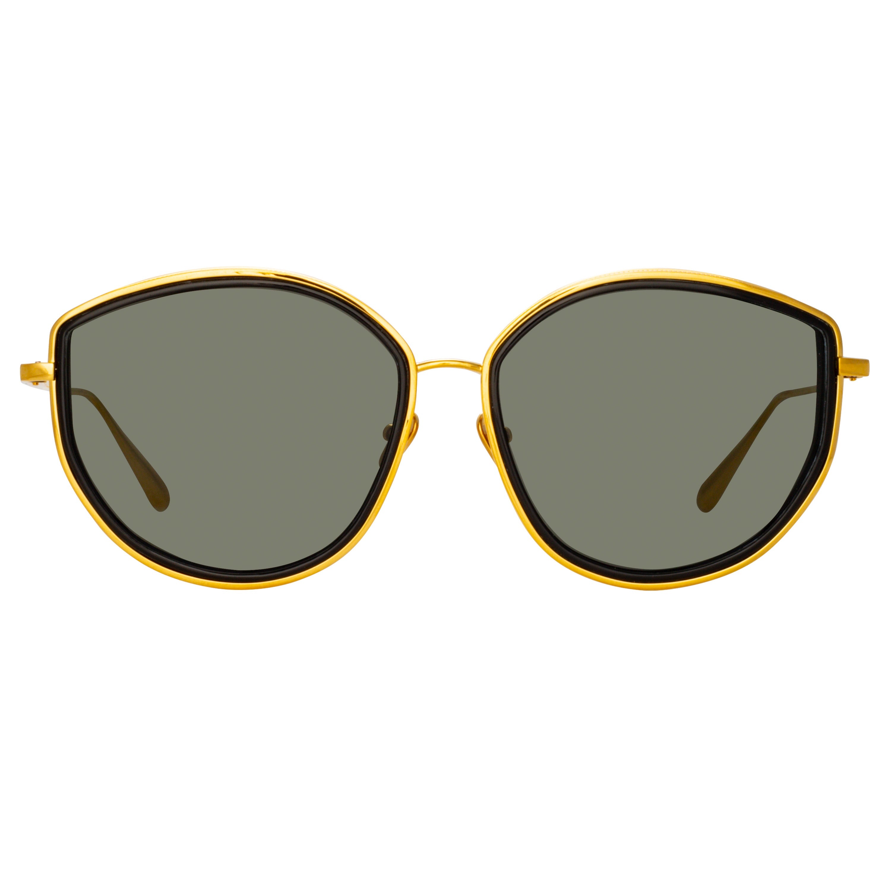 SAMARA CAT EYE SUNGLASSES IN YELLOW GOLD - 1