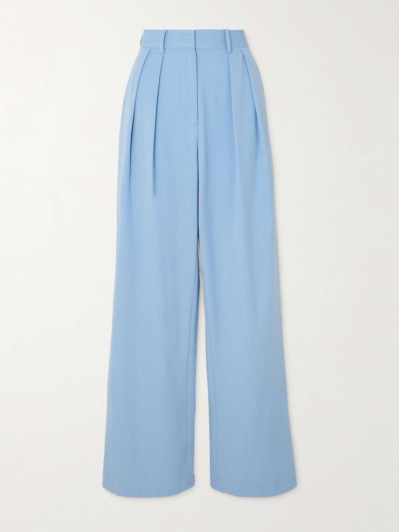 Luisa pleated woven wide-leg pants - 1