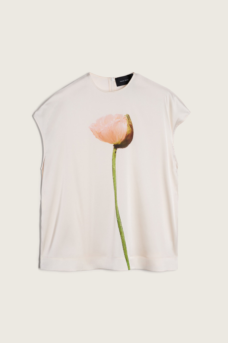 Poppy Motif Smock Top 1
