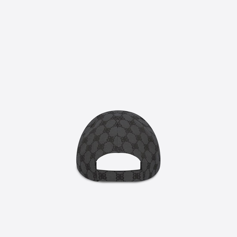 BALENCIAGA Men's Hacker Cap in Charcoal Grey outlook