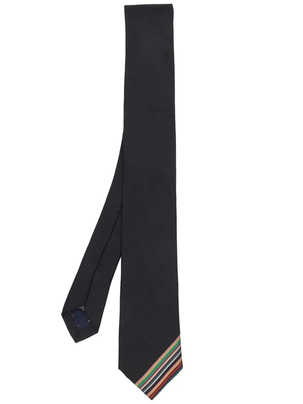 stripe-detail silk tie - 1