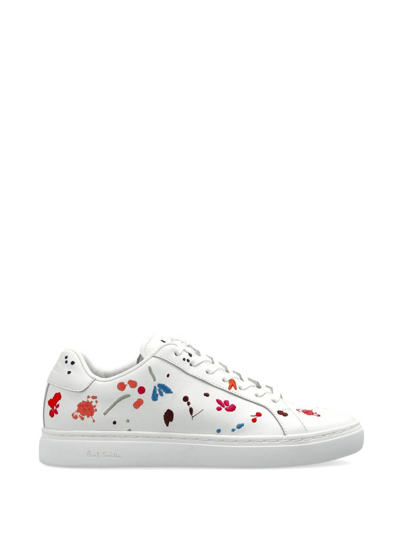 floral leather sneakers 1