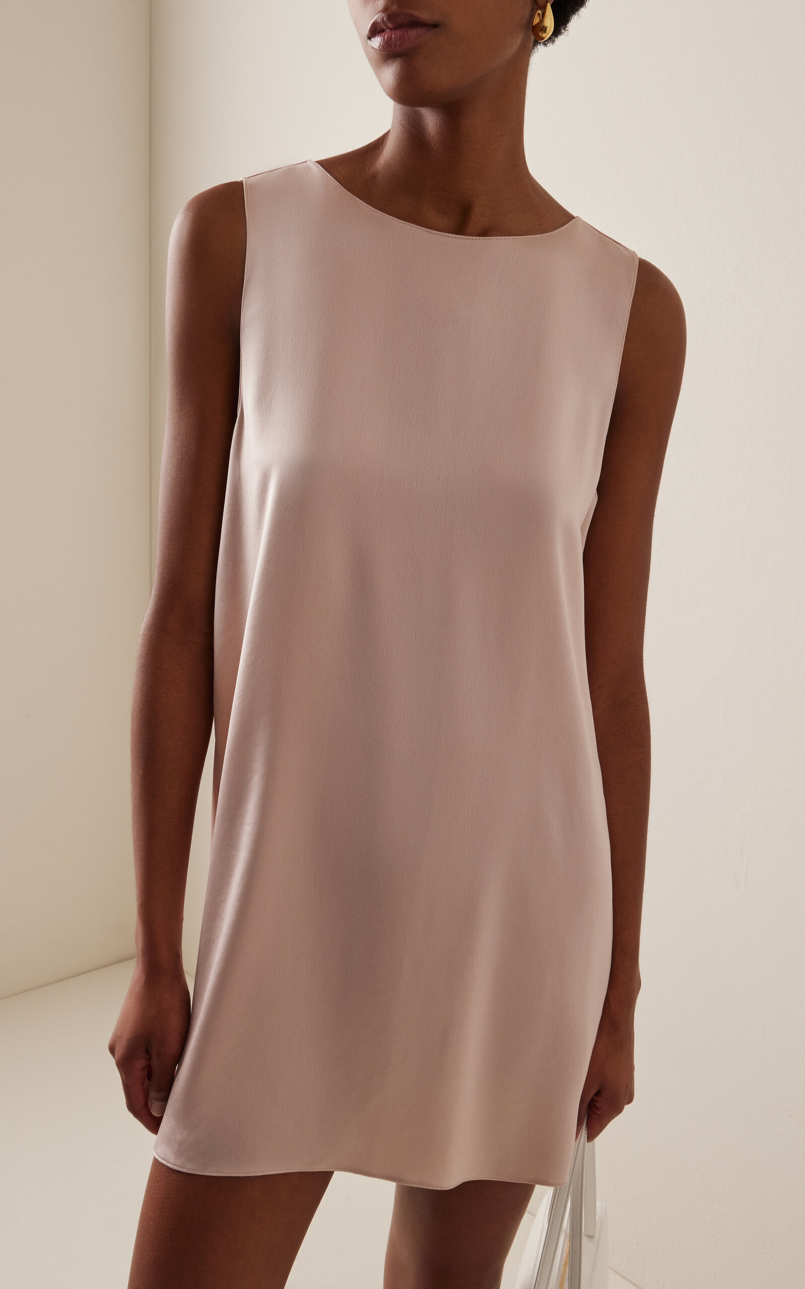 Barb Satin Mini Dress pink - 3