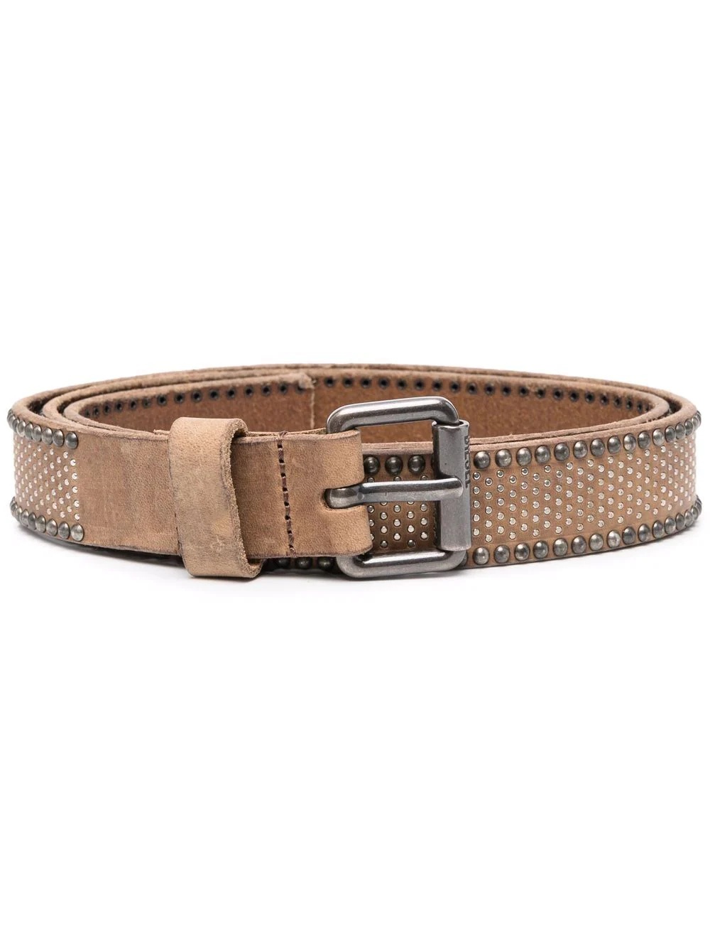 studded leather belt - 1