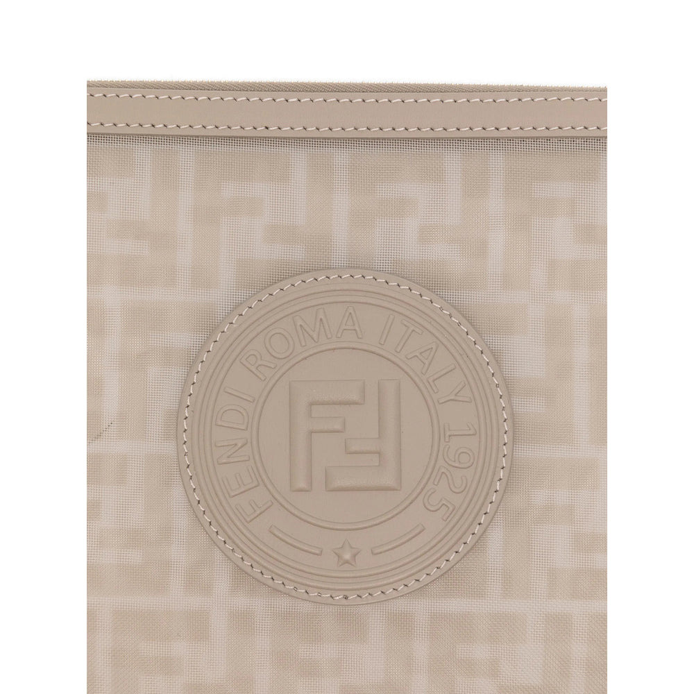 Fendi Neutrals Clutch Bags Women - 4