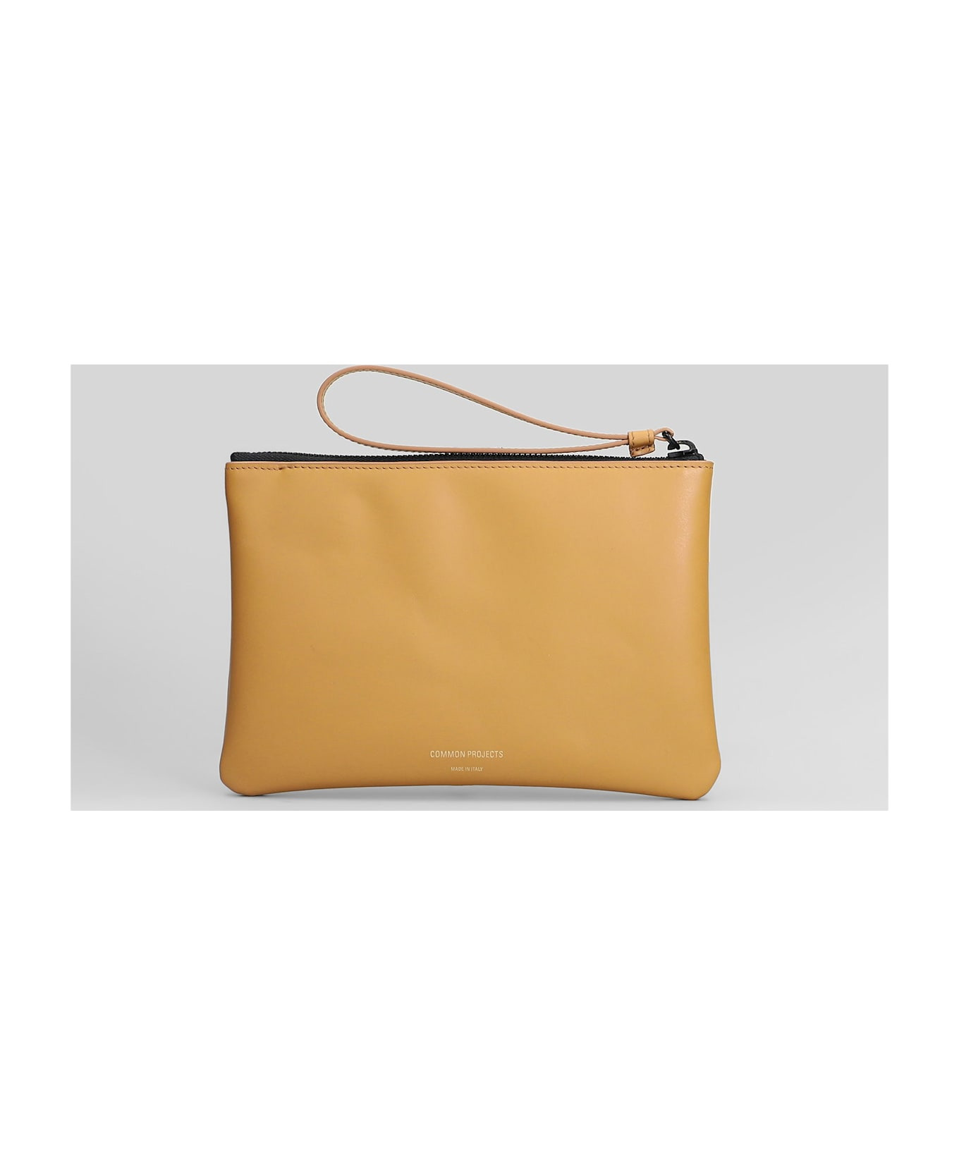 Clutch In Camel Leather - 3