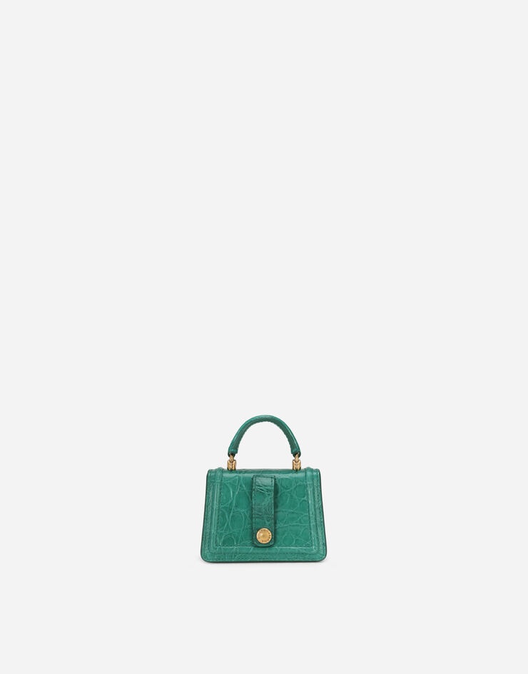 Devotion micro bag in crocodile flank leather - 3