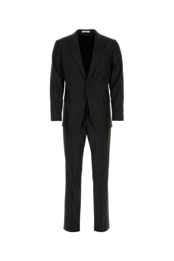 Black wool suit - 1